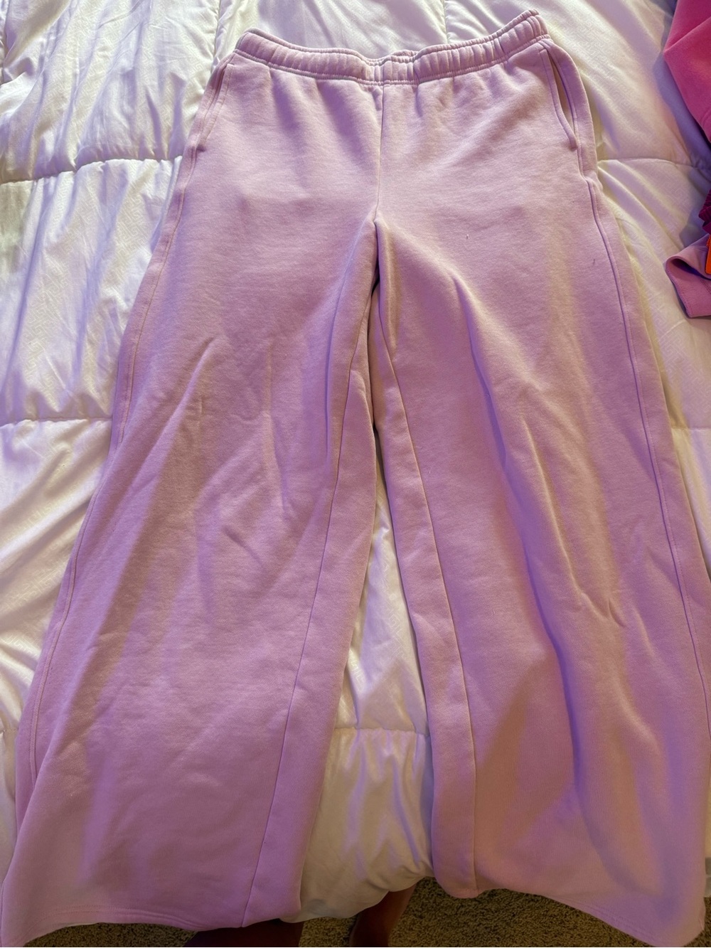 Aerie Lavender Wide-Leg Sweatpants